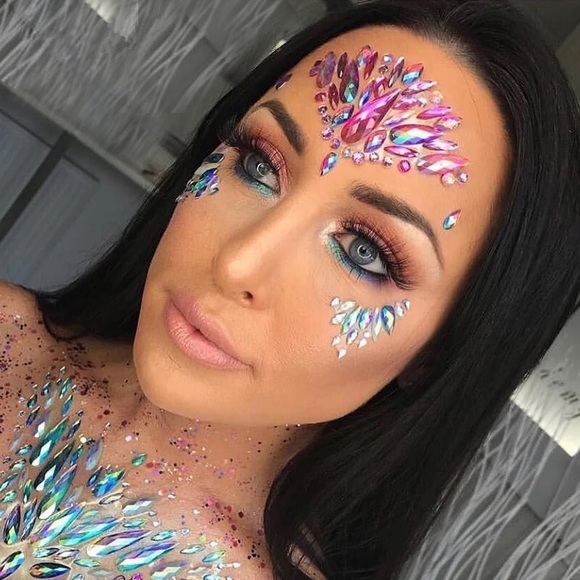Rave Festival Crystal Rhinestone Face Jewels - Picture 11 of 16